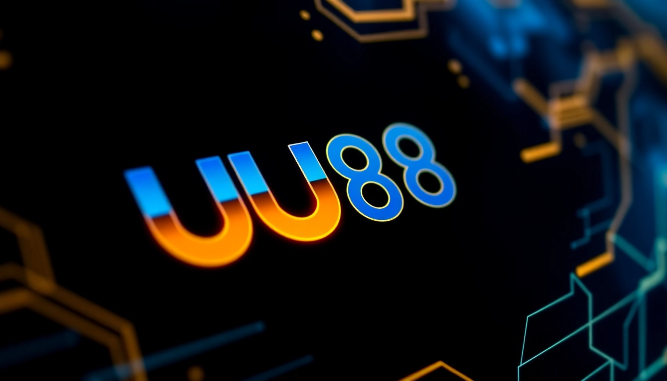 Engaging image showing UU88 online casino platform's dynamic interface with vibrant colors and sleek design to attract gamers and users.