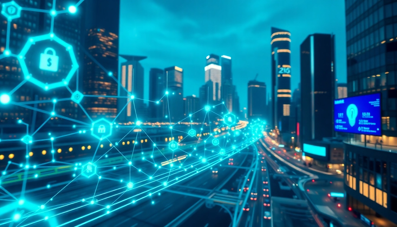 DeFi updates visual featuring blockchain nodes and digital finance interfaces highlighting latest industry trends.