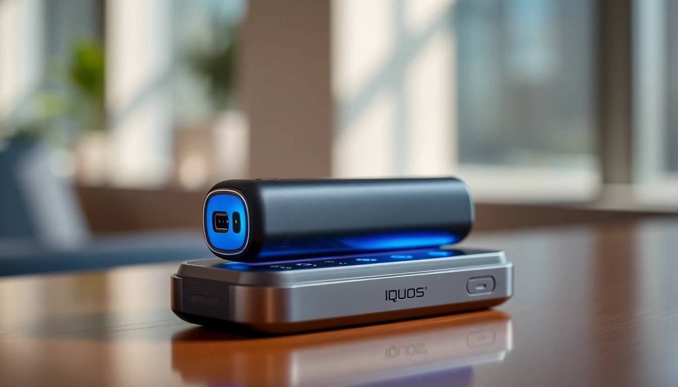 Environmental shot of IQOS 3 Duo in use, highlighting its modern design, showing how users hold and operate the device for an easier tobacco heating experience.
