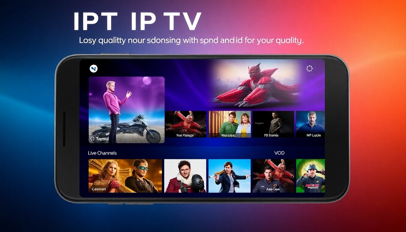 Atlas pro ontv IPTV streaming interface showcasing live channels and movies on an Android device, highlighting quality and user engagement.