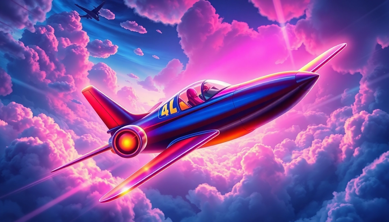 The Aviator Game in action featuring a flying aircraft with high multipliers, engaging controls, and cinematic visuals for an exciting gaming experience.