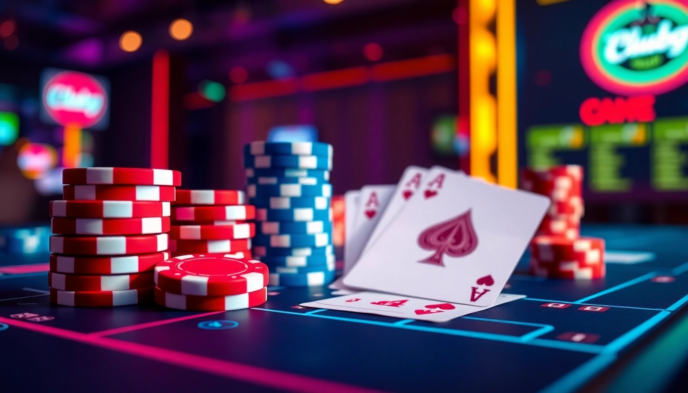Screenshot of a lively online Clubgg poker game featuring colorful chips and cards, highlighting community and strategy in digital poker sessions.