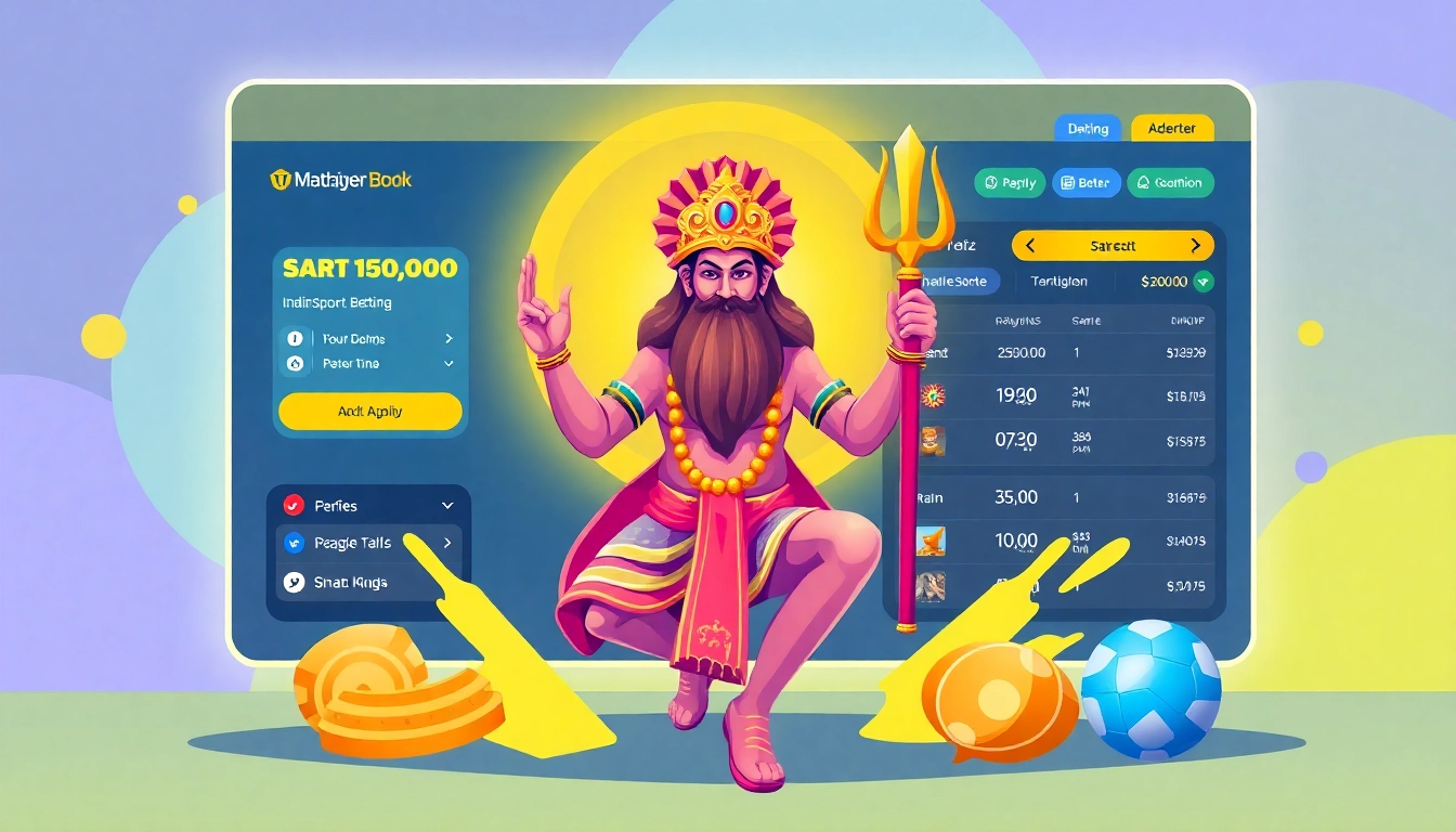 Professional illustration showing a bettor creating Mahadev book id on a secure platform,
