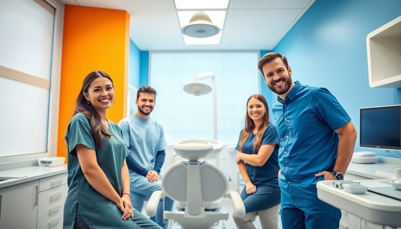 Ventura Bright Dental team providing friendly dental care in a vibrant, welcoming clinic environment